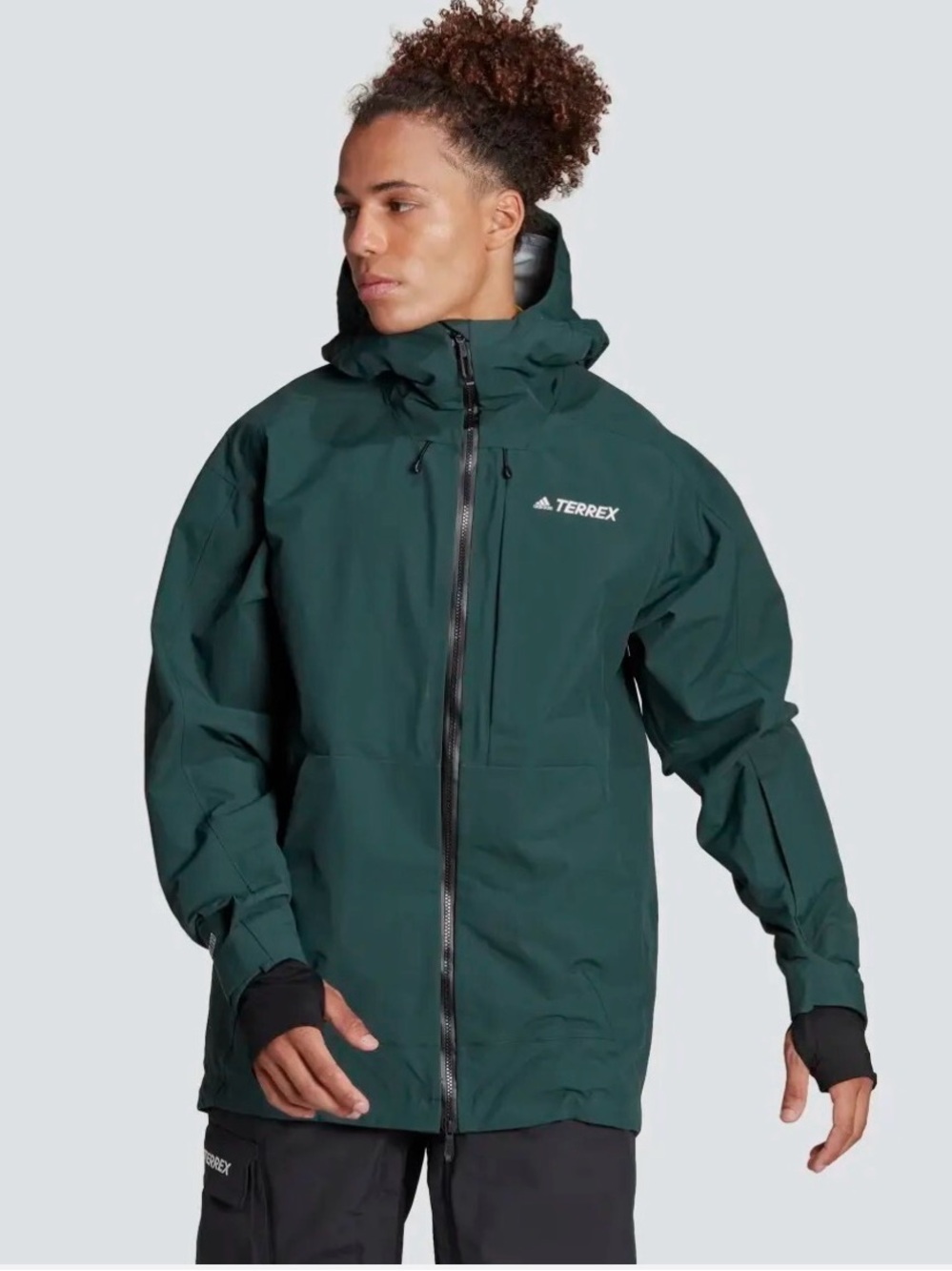 adidas TERREX Waterproof Alpine Ski Jacket - Deep Green